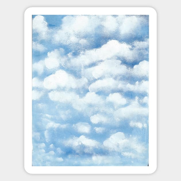 Cloudy Mornings Sticker by Artbynikitachawda